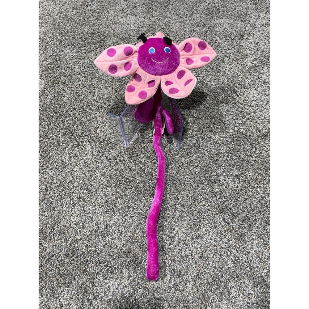 Wildflowerzz Plush Flower Toy Unisex OS Pink Purple Excellent Long Stem Polka